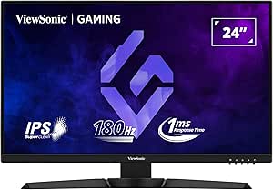 رض على شاشة عرض للألعاب IPS سلسلة XG2409 مقاس 24 بوصة بمعدل تحديث 180 هرتز ومعدل استجابة 1 مللي ثانية، مع حامل مريح بالكامل قابل للتعديل من فيوسونيكبـ 6352 جنيه