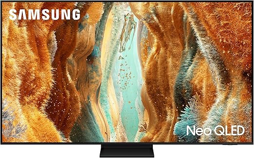 تلفزيون ذكي سامسونج نيو QLED بدقة 4K مقاس 55 بوصة – موديل QA55QN70FAUXEG (إصدار 2025) – معالج كوانتوم العصبي، حجم لون بنسبة 100%بـ 26499 جنيه